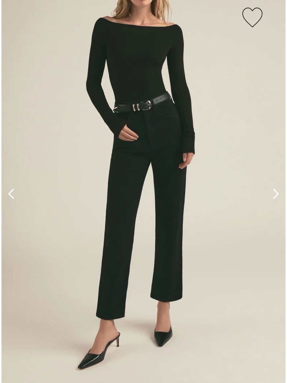 Favorite Daughter The Valentina Super High-Rise Straight Black Jeans